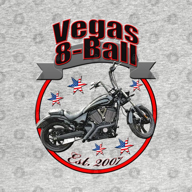 Vegas 8-Ball U.S.A. Star Motorcycle by DroolingBullyKustoms